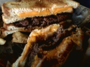 The Knockout Burger at Sidelines